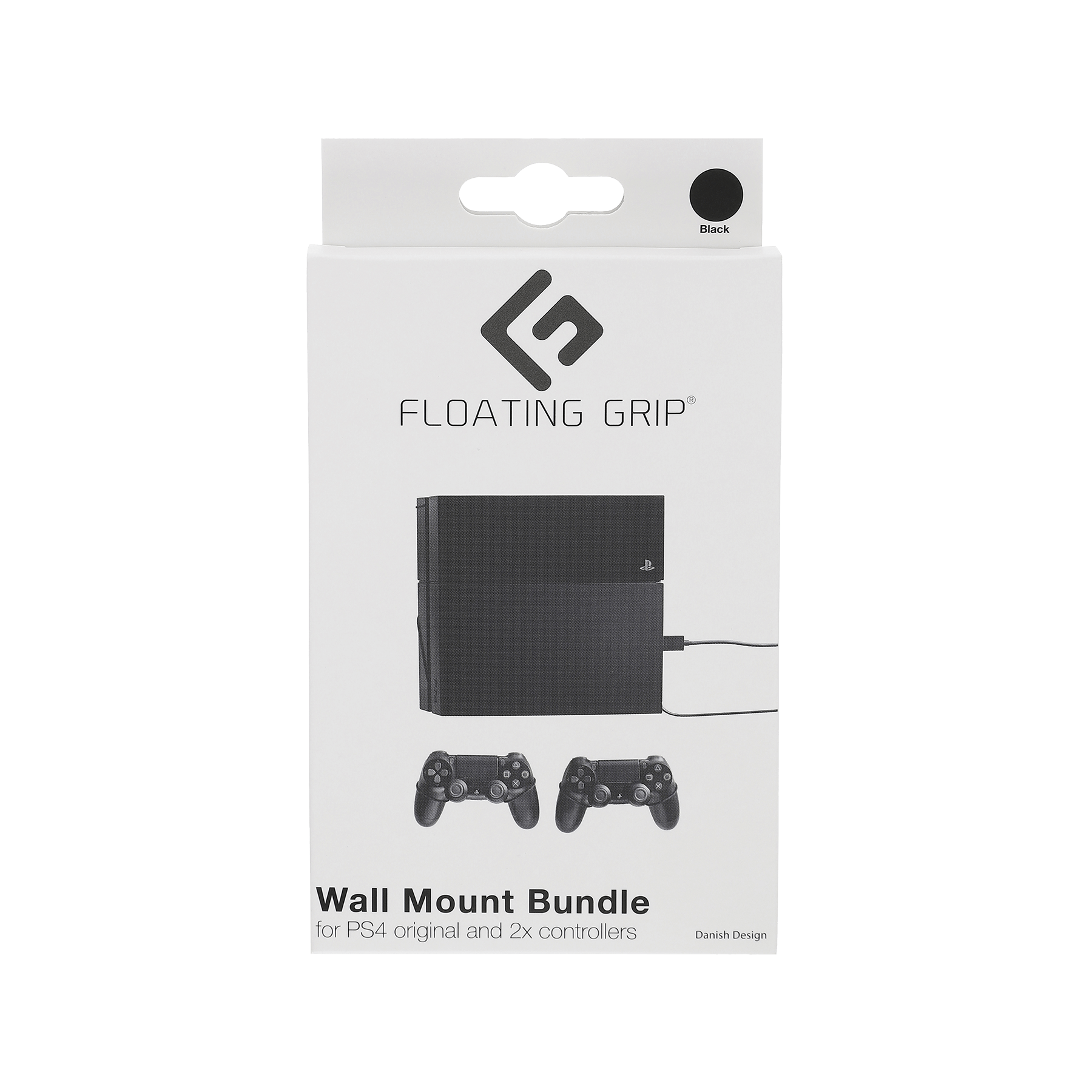 Floating Grip Playstation 4 and Mando Controller Wall Mount - Bundle (Negro)