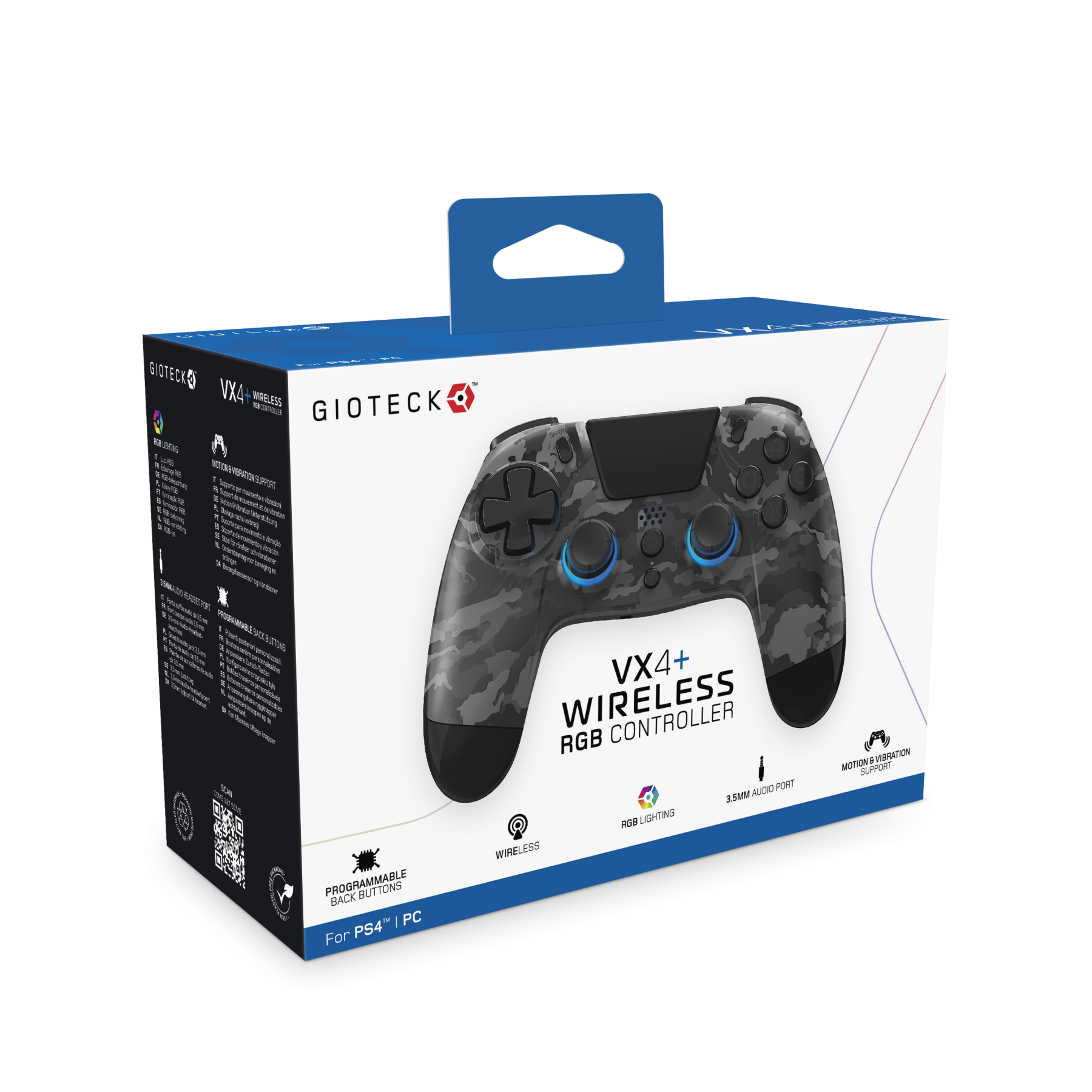 GIOTECK WX4+ Wireless RGB Controller