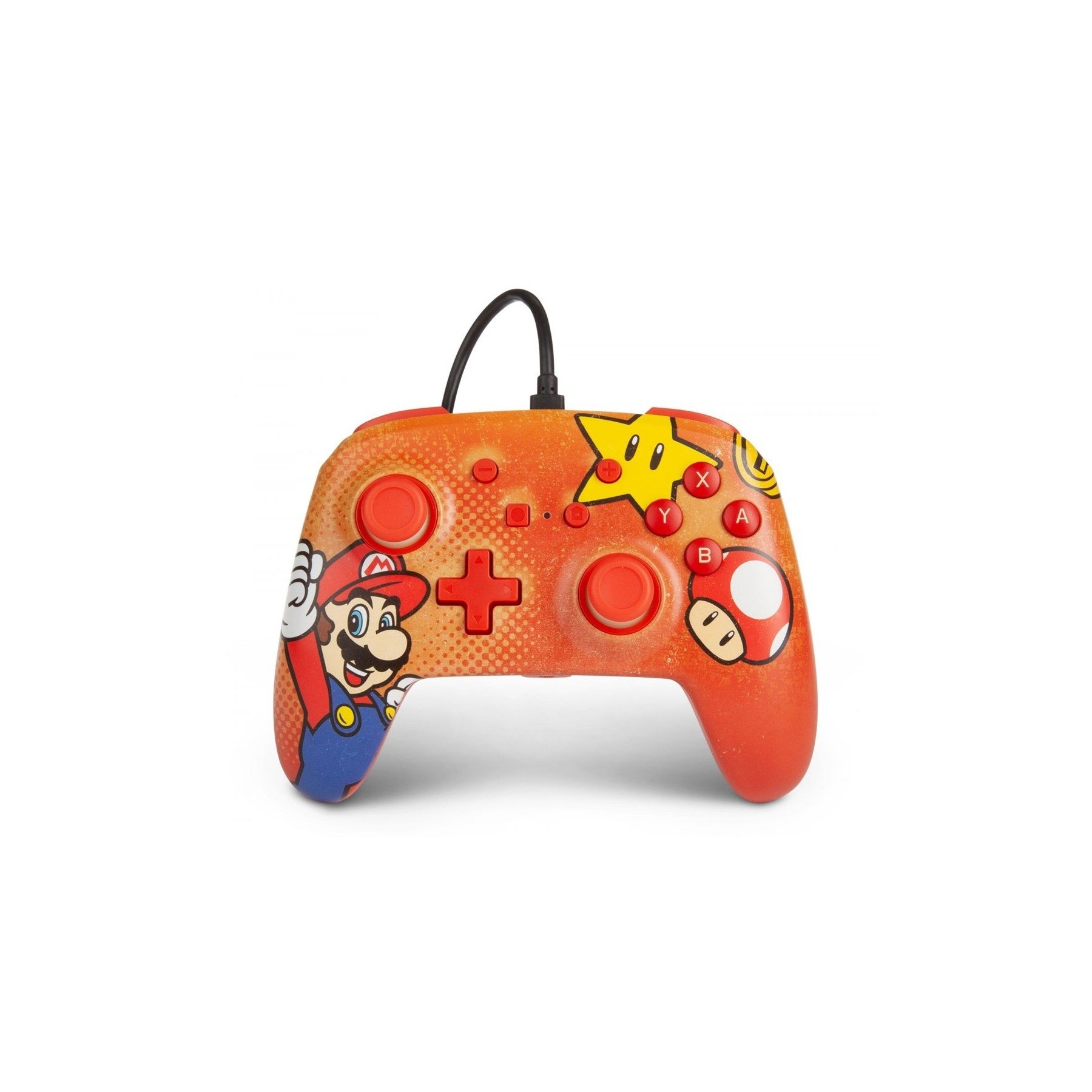 PowerA Nintendo Switch Enh Con Cable Mando Controller - Mario Vintage