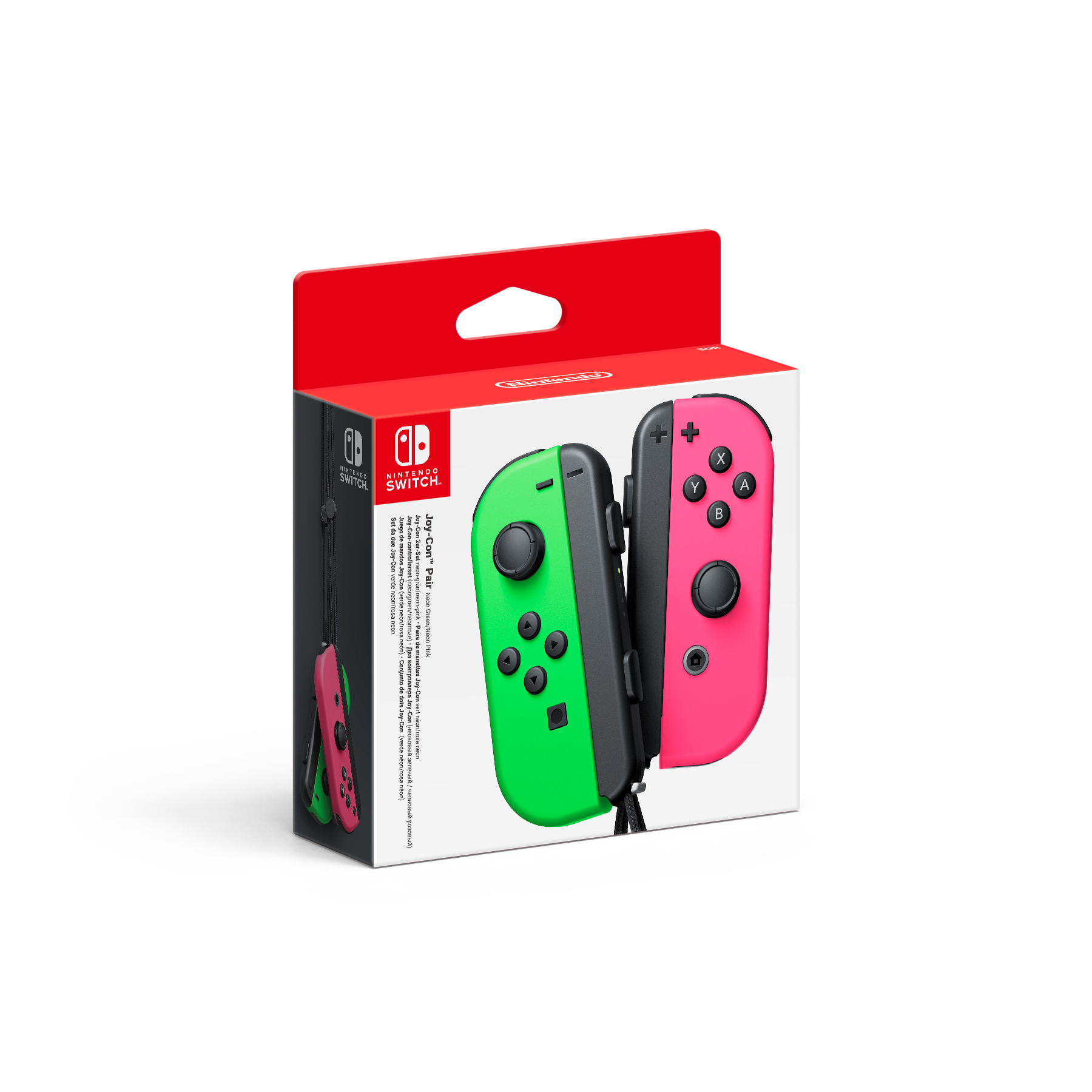 Nintendo Switch Joy-Con Controller Pair - Neon Green / Neon Pink (L + R)
