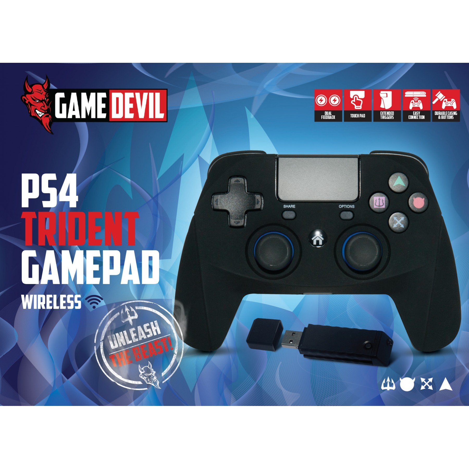 Game Devil Trident Game Pad RF 2.4ghz Wireless
