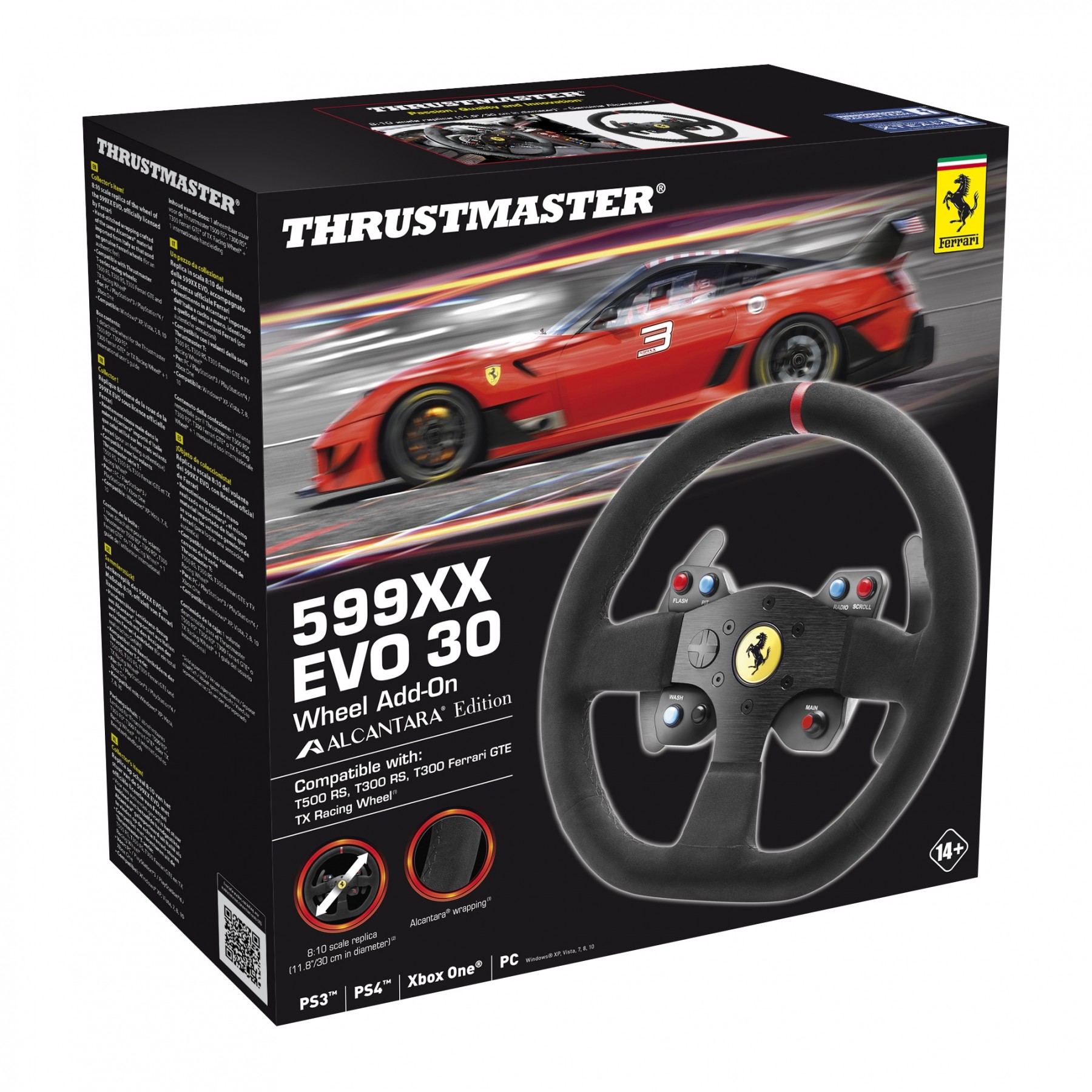 Thrustmaster - 599XX EVO 30 Wheel Add-On - Alcantara Edition
