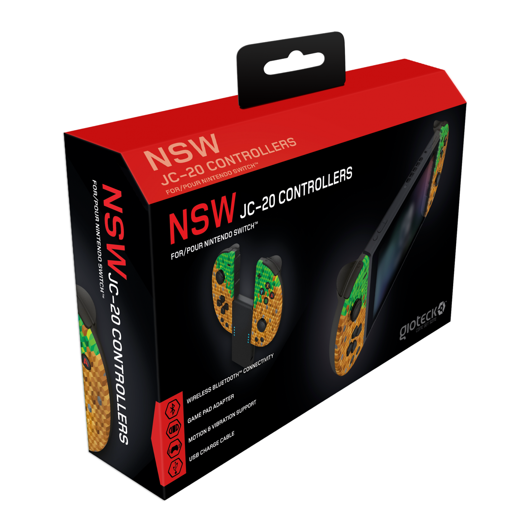 Gioteck Nintendo Switch JC-20 Controllers (Cubes)