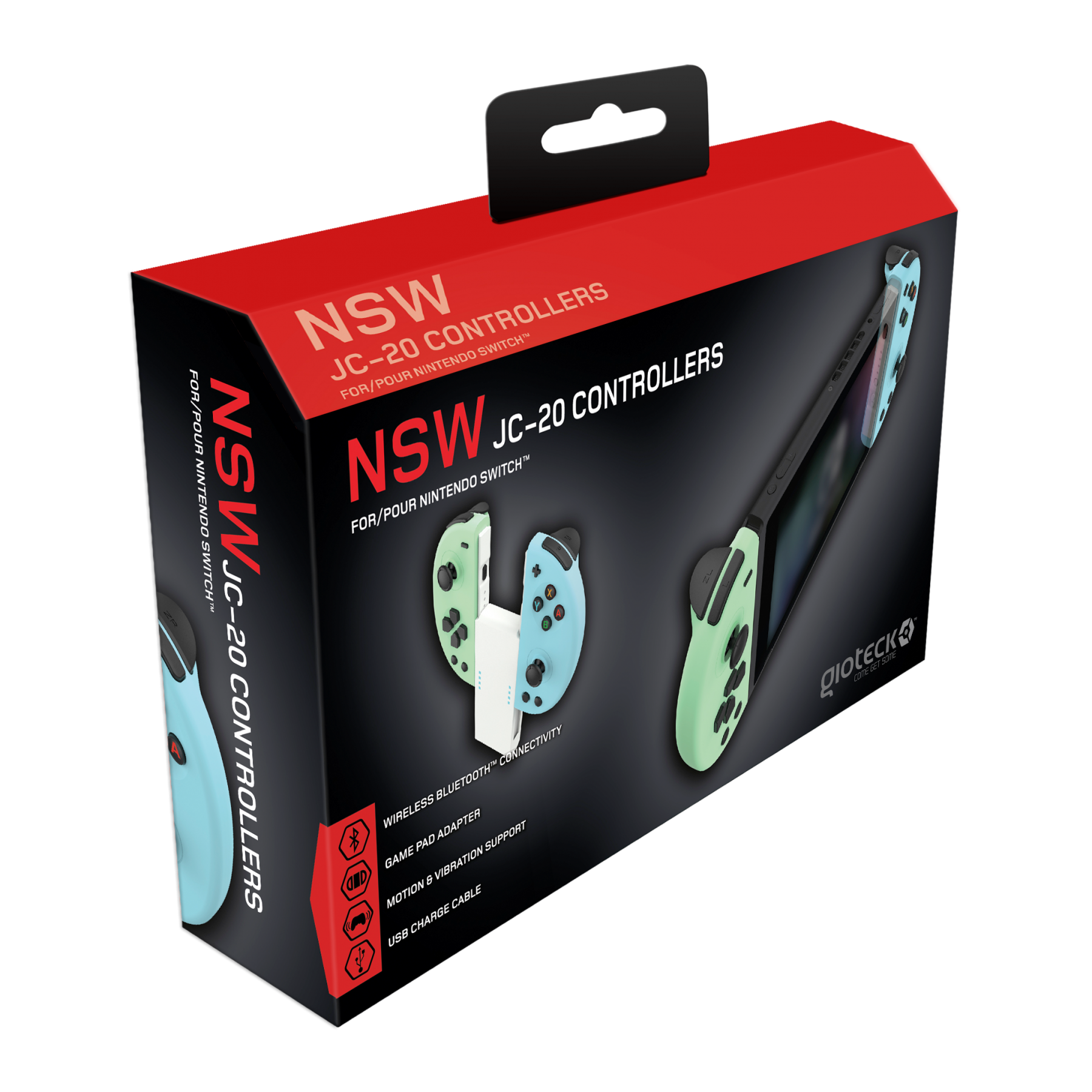 Gioteck Nintendo Switch JC-20 Controllers (Pastel)