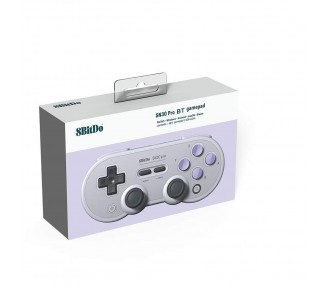 Retro 8BitDo SN30 Pro Classic Bluetooth Controller (Grey)