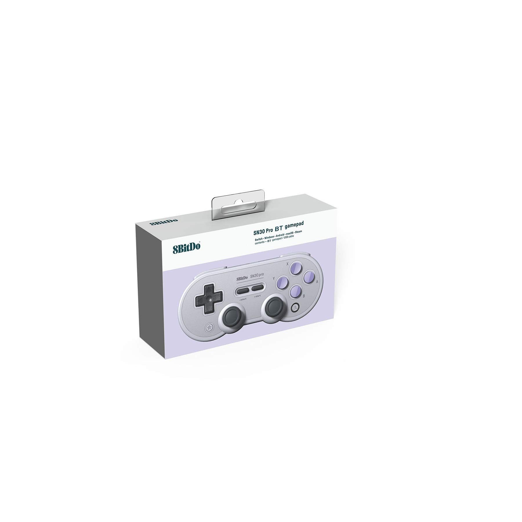 Retro 8BitDo SN30 Pro Classic Bluetooth Controller (Grey)