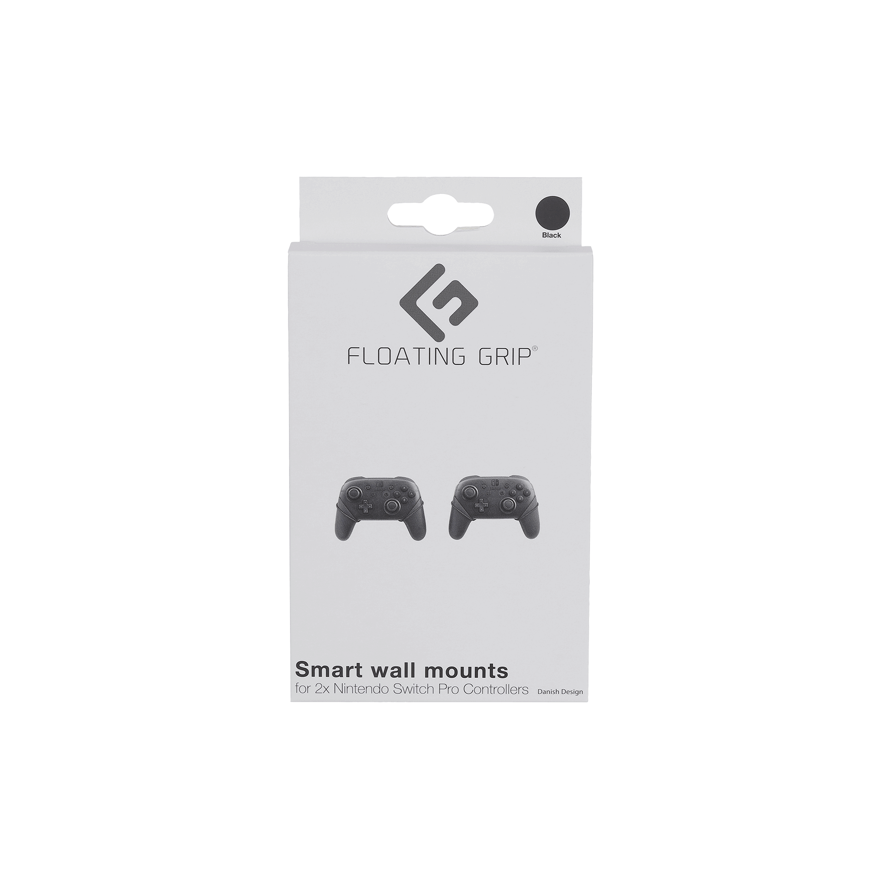 Nintendo Switch Pro Controller wall mount by FLOATING GRIP®, Black