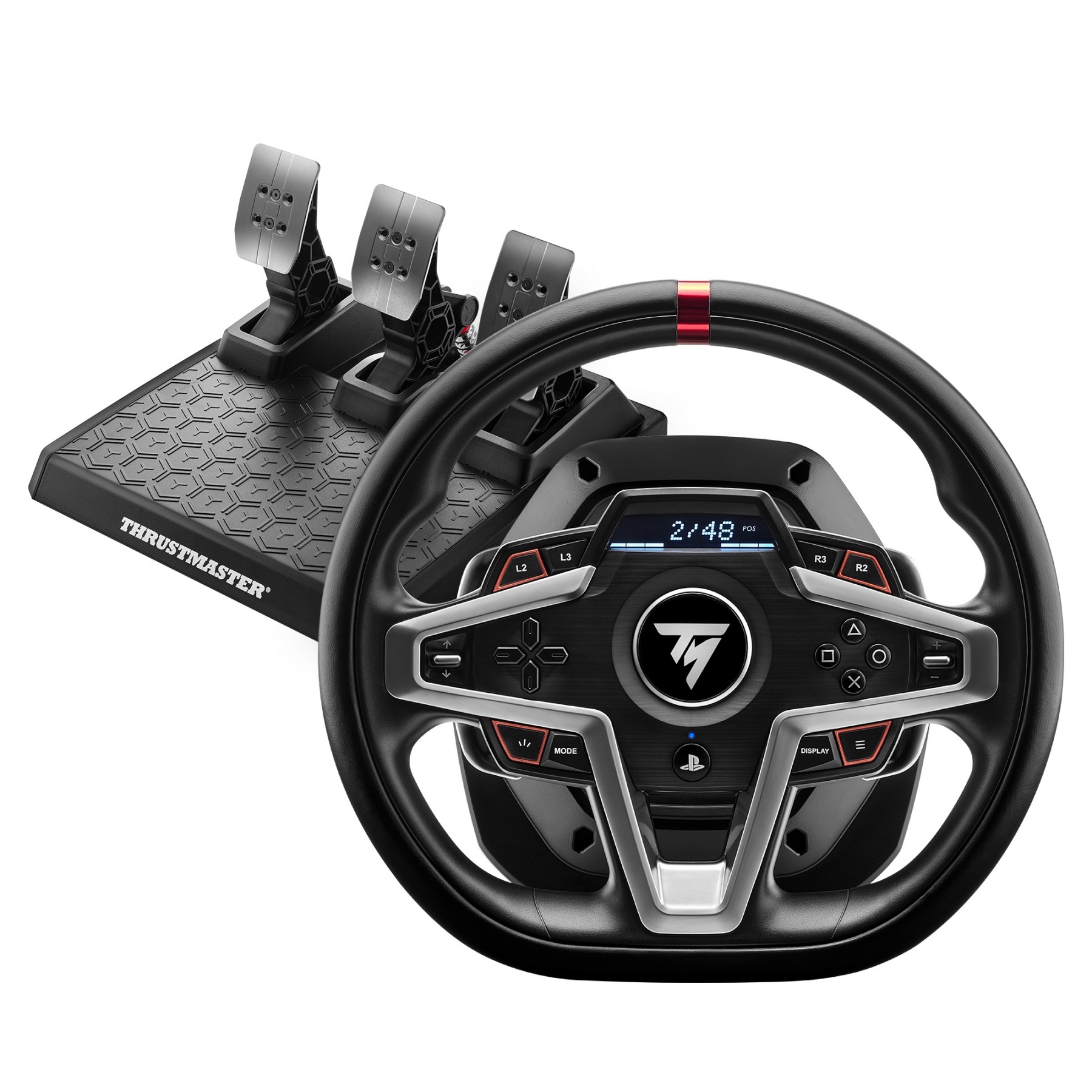 Thrustmaster - T248 Volante de Carreras and Magnetic Pedals para PS5, PS4 & PC