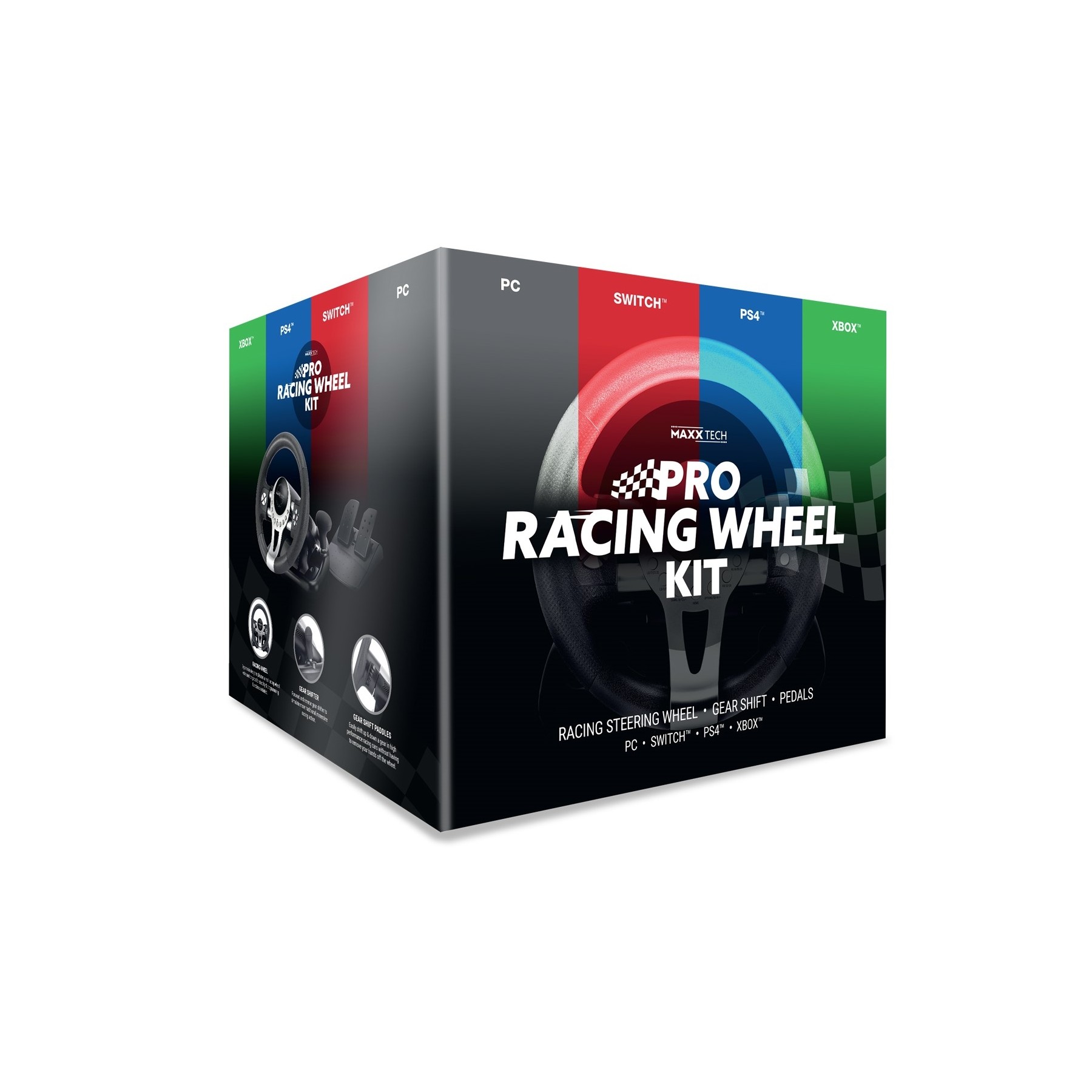 Pro Volante de Carreras Kit (PC, Switch, PS4, XBX)