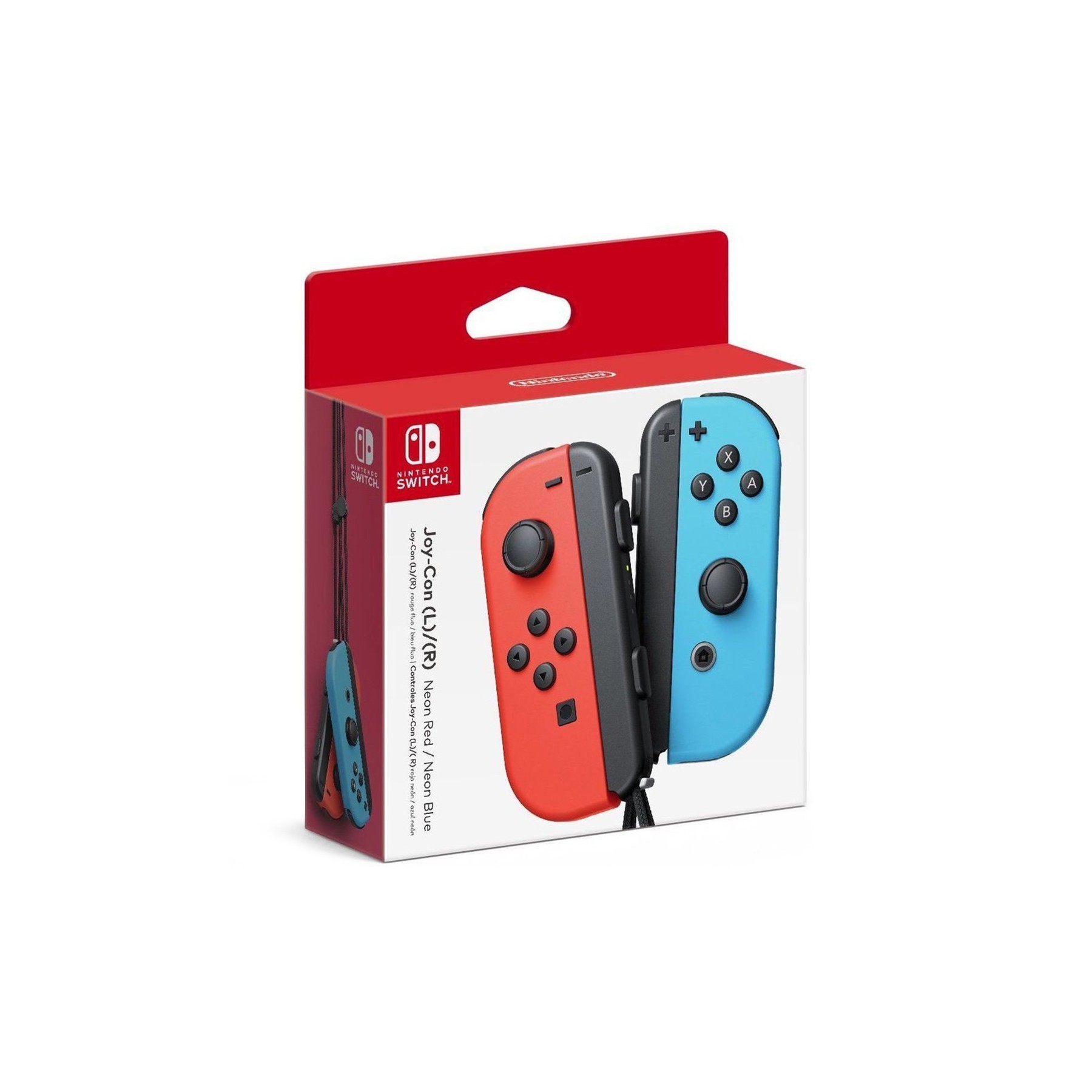 Nintendo Switch Joy-Con Controller Pair - Neon Red (L) & Neon Blue (R)