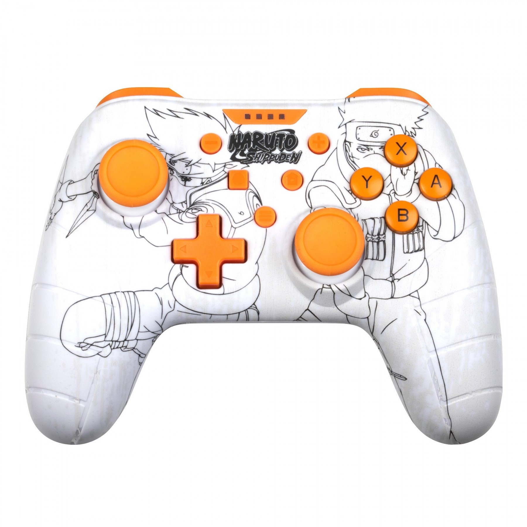 Mando Controlador Konix Naruto Con Cable Switch/Pc Gamepad Blanco