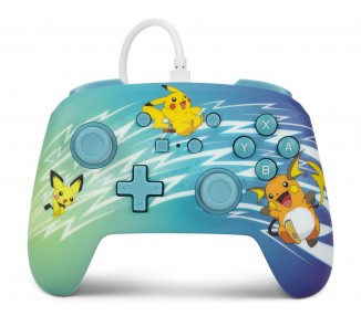 Mando Controlador PowerA Enhanced Con Cable Controller - Nintendo Switch - Pikachu Evolution