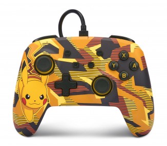 Mando Controlador PowerA Enhanced Con Cable Controller - Nintendo Switch - Camo Storm Pikachu