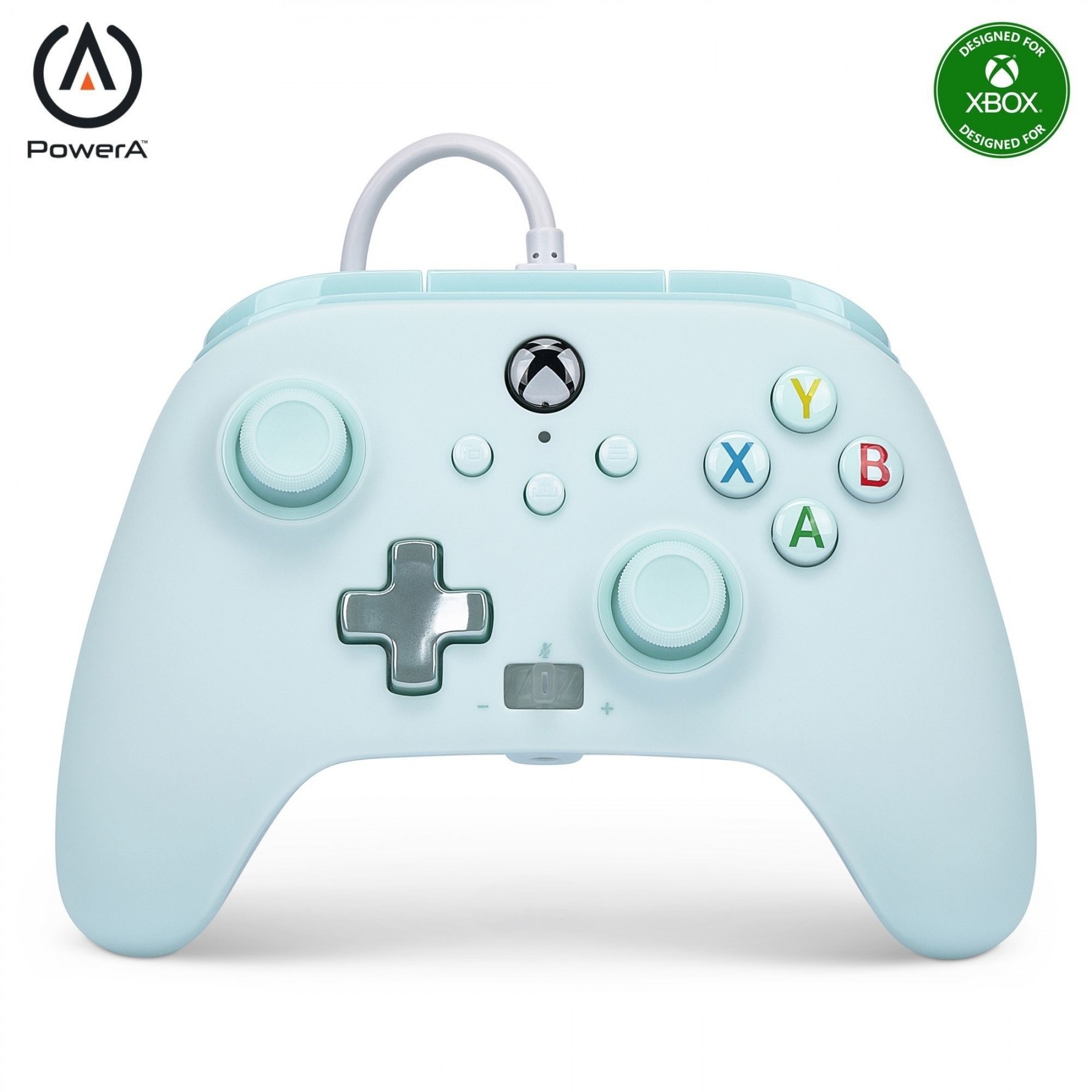 Mando Controlador PowerA Enhanced Con Cable Controller - Xbox Series X/S - Cotton Candy Blue