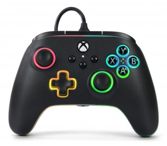 PowerA Advantage Wired Controller - Xbox Series X/S -  m/ Lumectra + RGB LED Strip - Black