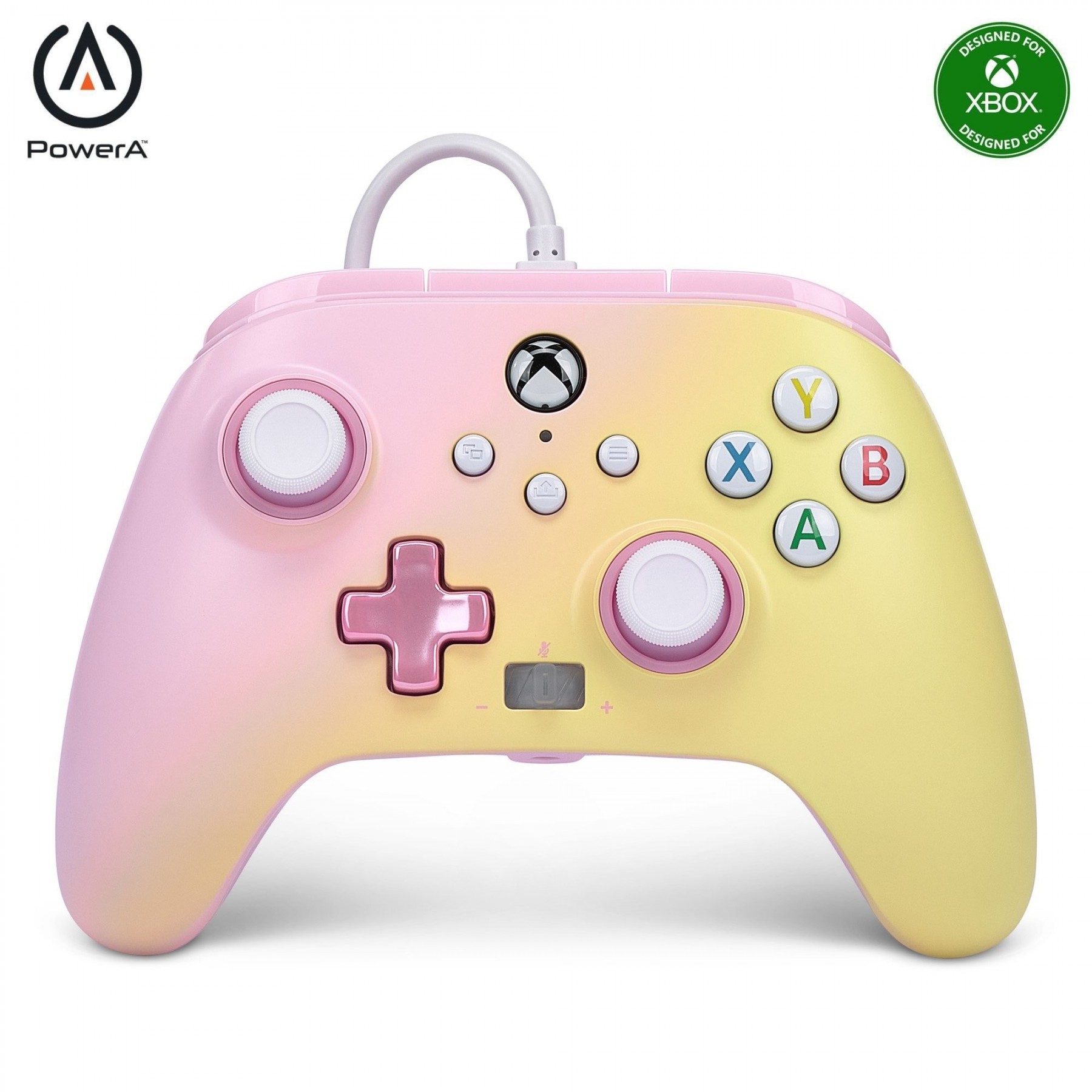 Mando Controlador PowerA Enhanced Con Cable Controller - Xbox Series X/S - Pink Lemonade