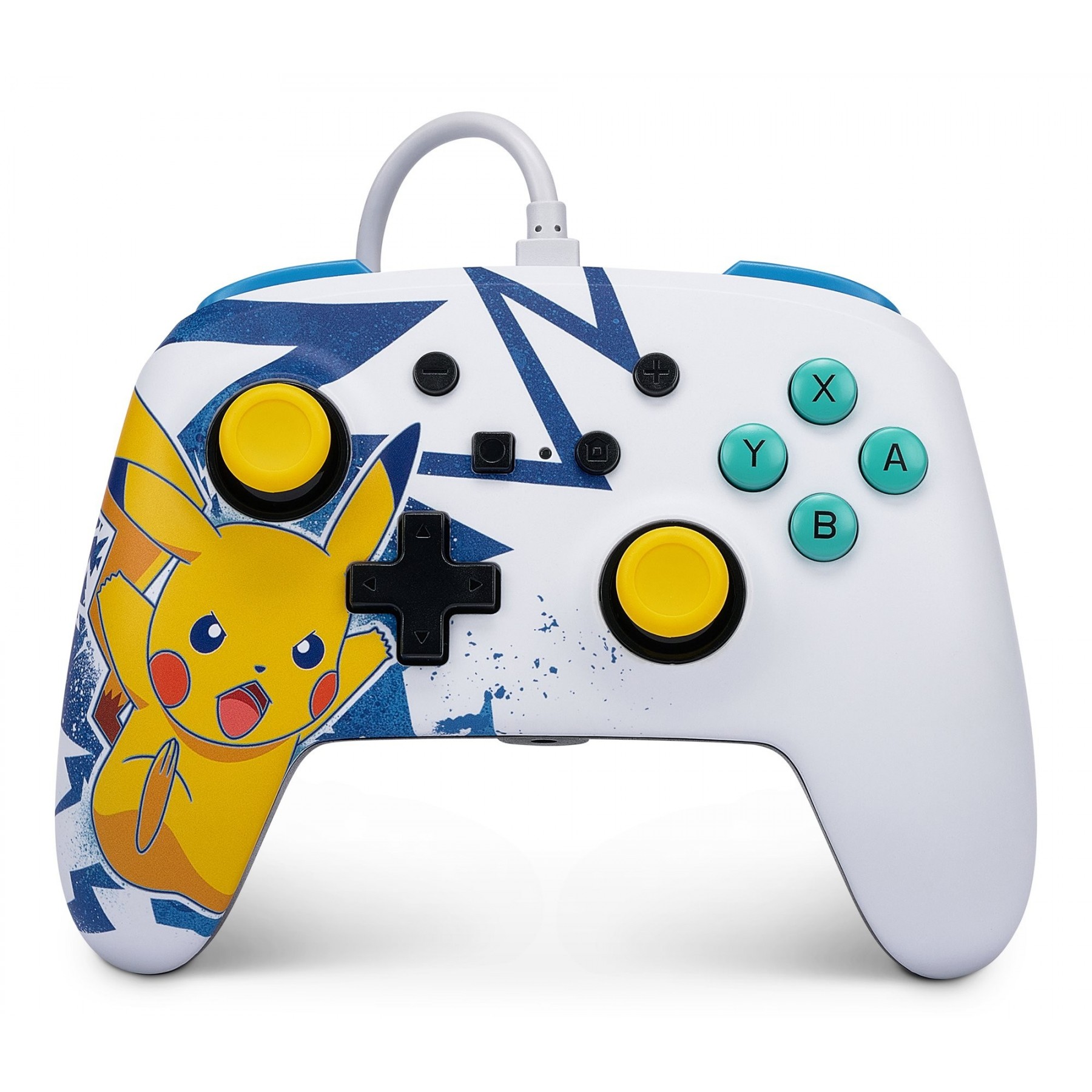 Mando Controlador PowerA NSW ENH Con Cable Controller - Pikachu High Voltage