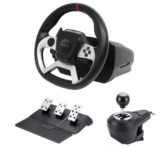 Maxx Tech  Pro FF Volante de Carreras Kit (Wheel, 3-pedal set & shifter) - PS4/PC/ XBOX