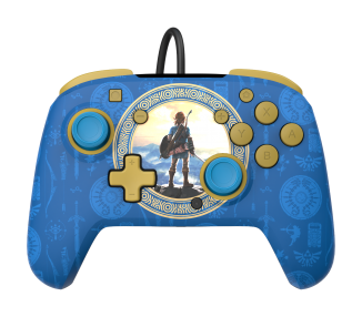 Mando Controlador PDP Rematch Con Cable controller - Zelda Hyrule Blue