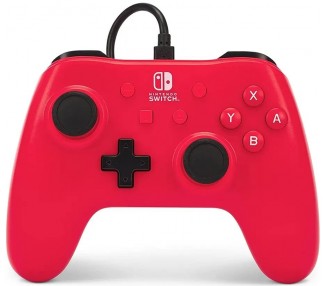 Mando Controlador Powera Con Cable Controller Raspberry Red