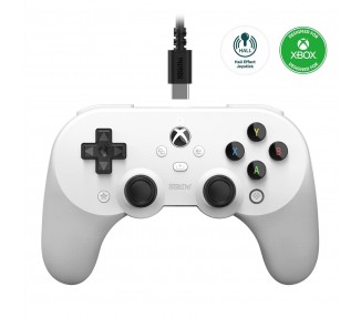Mando Controlador 8BitDo Pro 2 Con Cable Xbox Gamepad Blanco