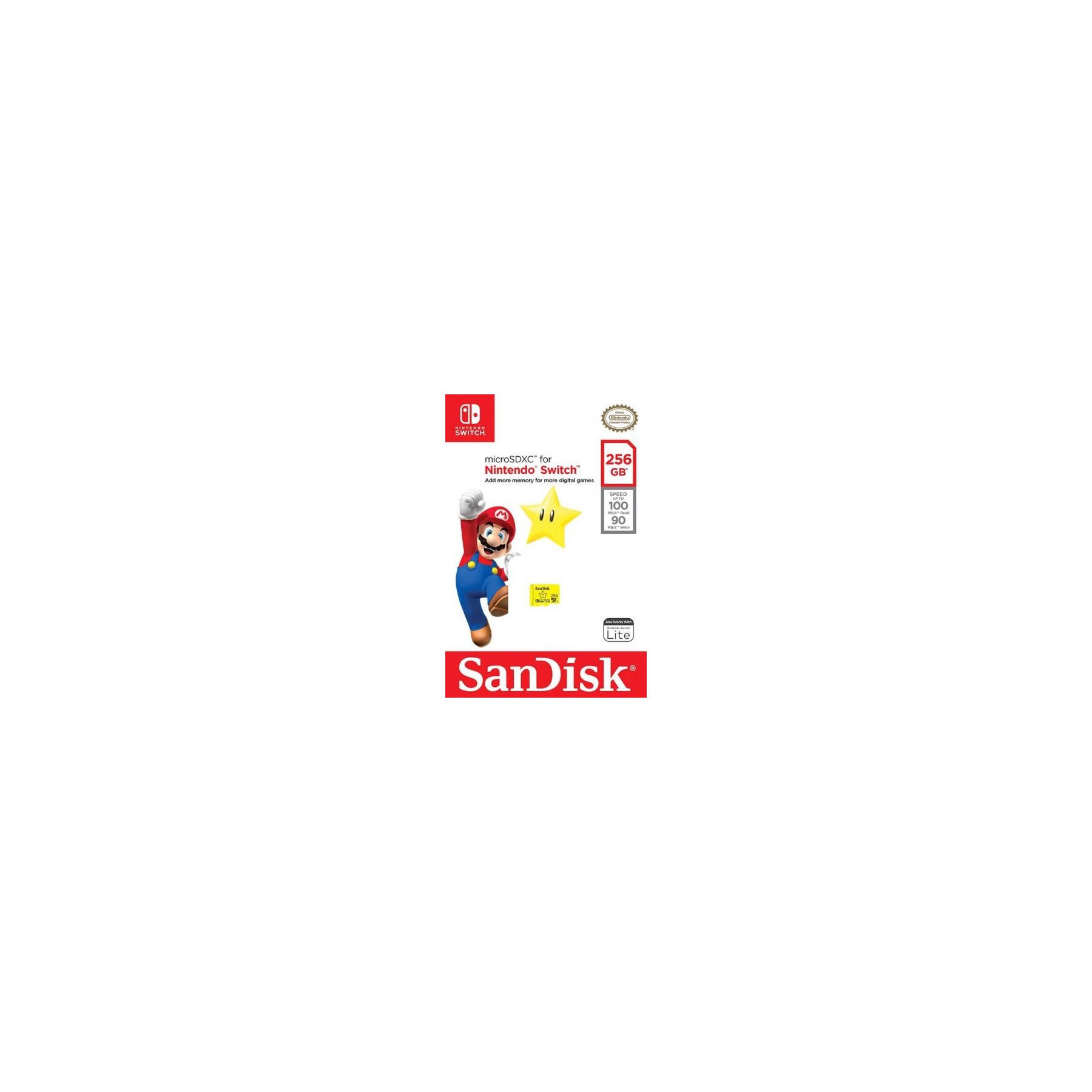 Micro SD Sandisk SDXC 256 GB Super Mario