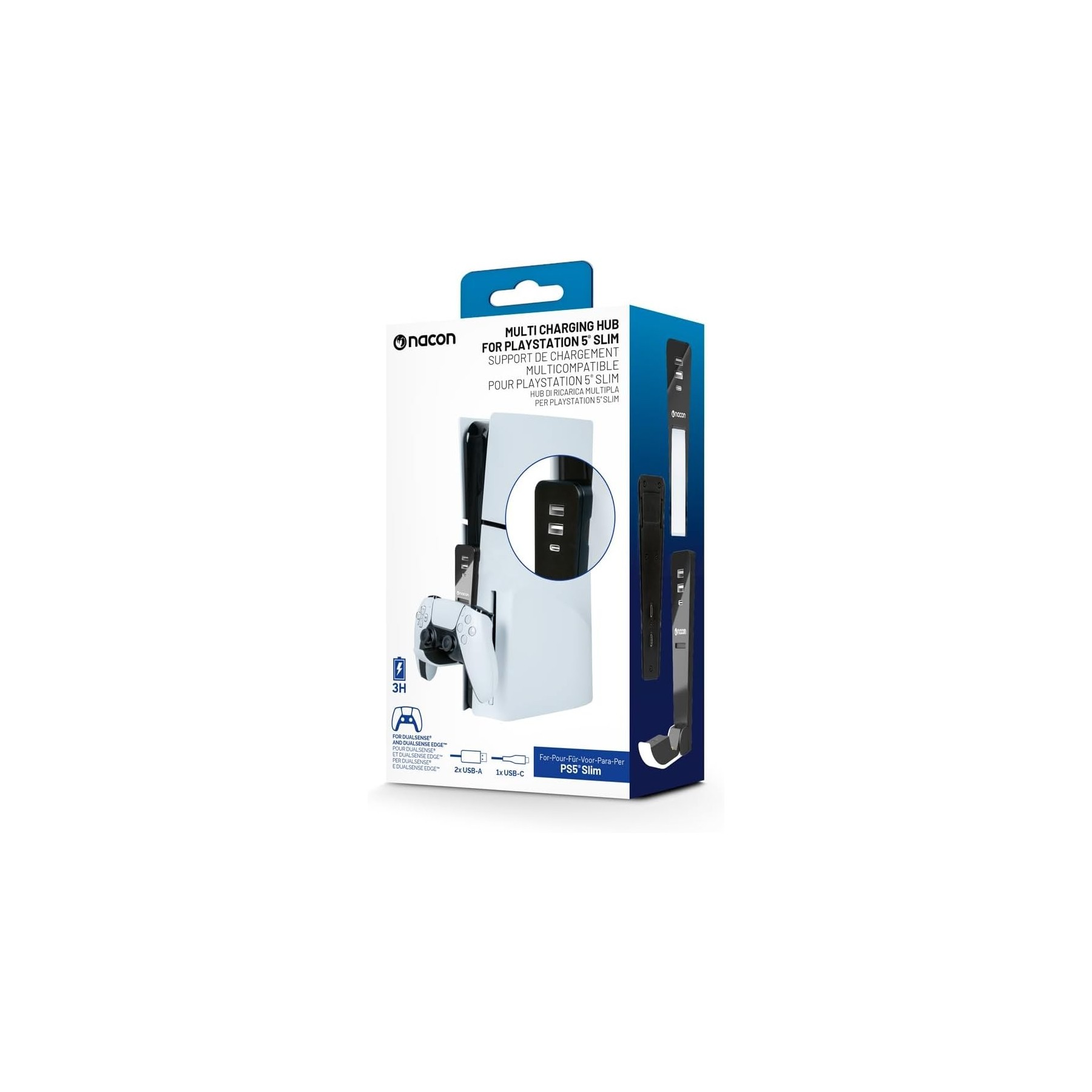 Base Controller Dual Sense/DS Edge + Hub USB