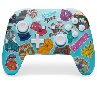 PowerA Enhanced Wireless Controller for Nintendo Switch - Fortnite Sticker Mania