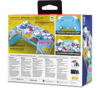 PowerA Enhanced Wireless Controller for Nintendo Switch - Fortnite Sticker Mania