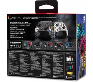 PowerA Enhanced Wireless Controller for Nintendo Switch with Lumectra – Mario Peek-A-Boo
