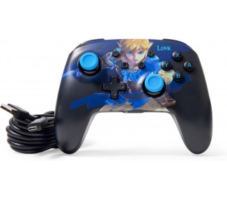 PowerA Enhanced Wireless Controller With Lumectra Etched - Wake Up Link (Nintendo Switch)