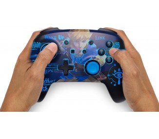 PowerA Enhanced Wireless Controller With Lumectra Etched - Wake Up Link (Nintendo Switch)