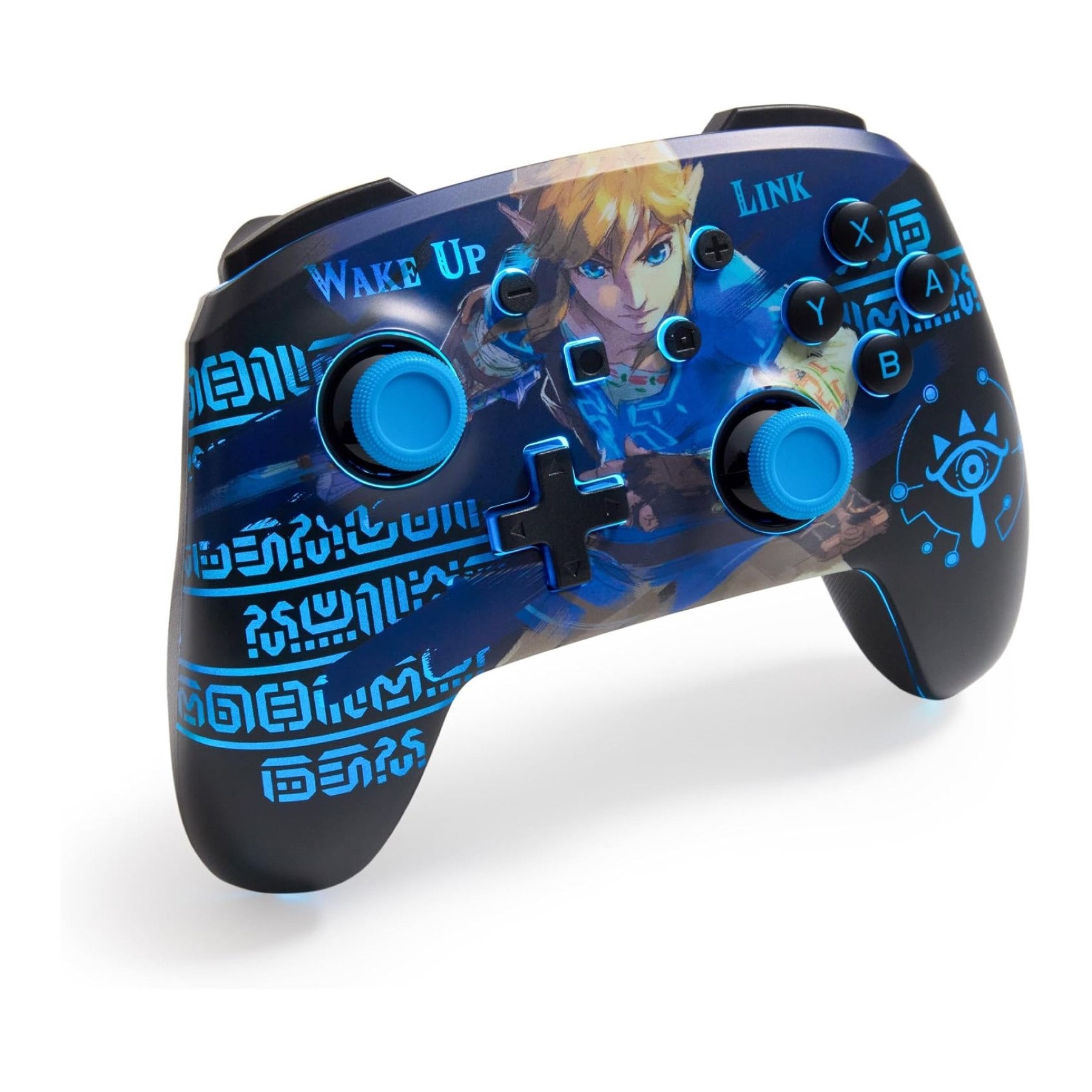 PowerA Enhanced Wireless Controller With Lumectra Etched - Wake Up Link (Nintendo Switch)