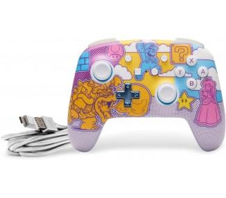 Mando Controlador PowerA Enhanced Inalambrico Controller - Mushroom Kingdom Pop Art (Nintendo Switch)