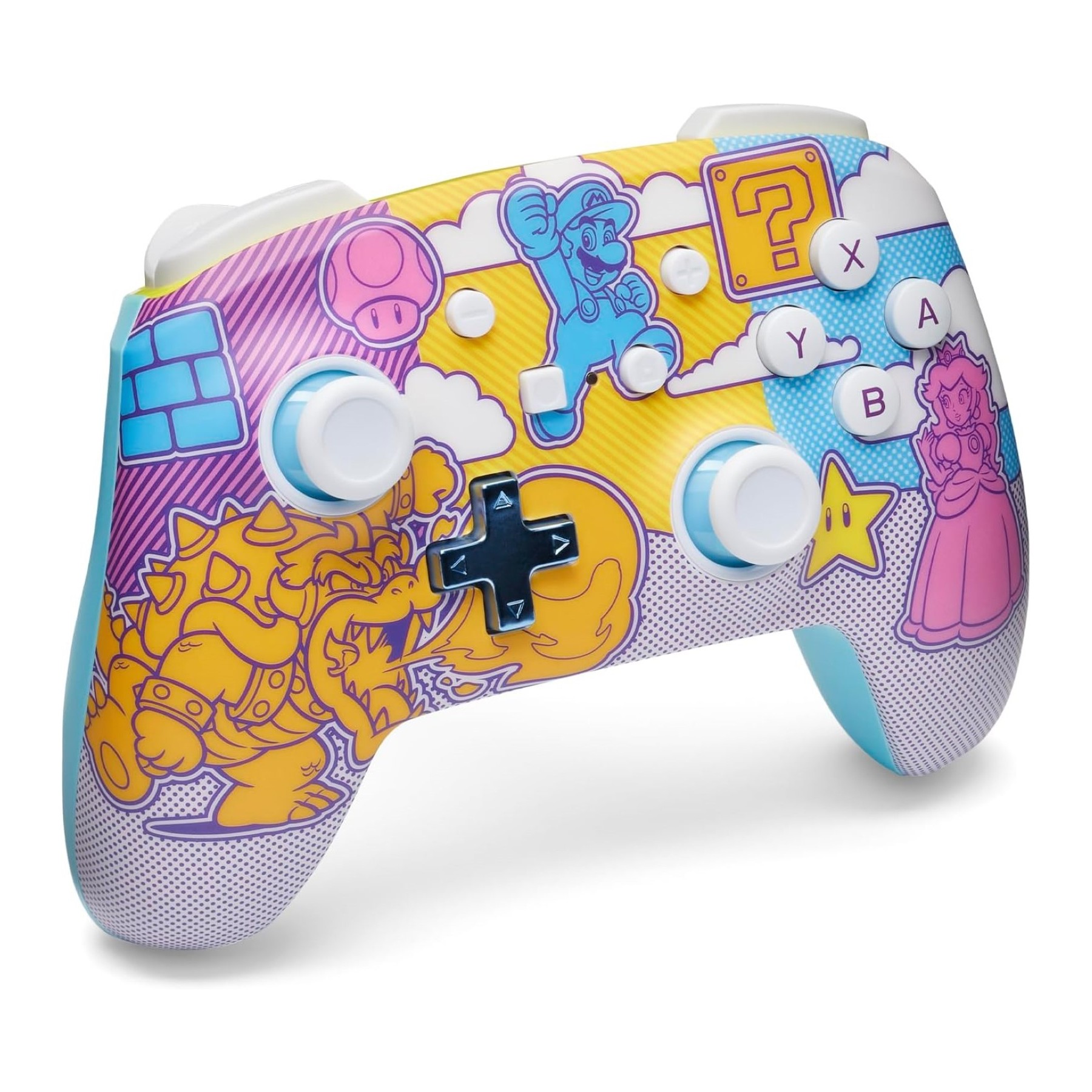 Mando Controlador PowerA Enhanced Inalambrico Controller - Mushroom Kingdom Pop Art (Nintendo Switch)