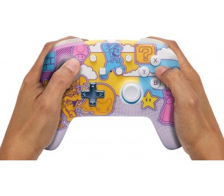 Mando Controlador PowerA Enhanced Inalambrico Controller - Mushroom Kingdom Pop Art (Nintendo Switch)
