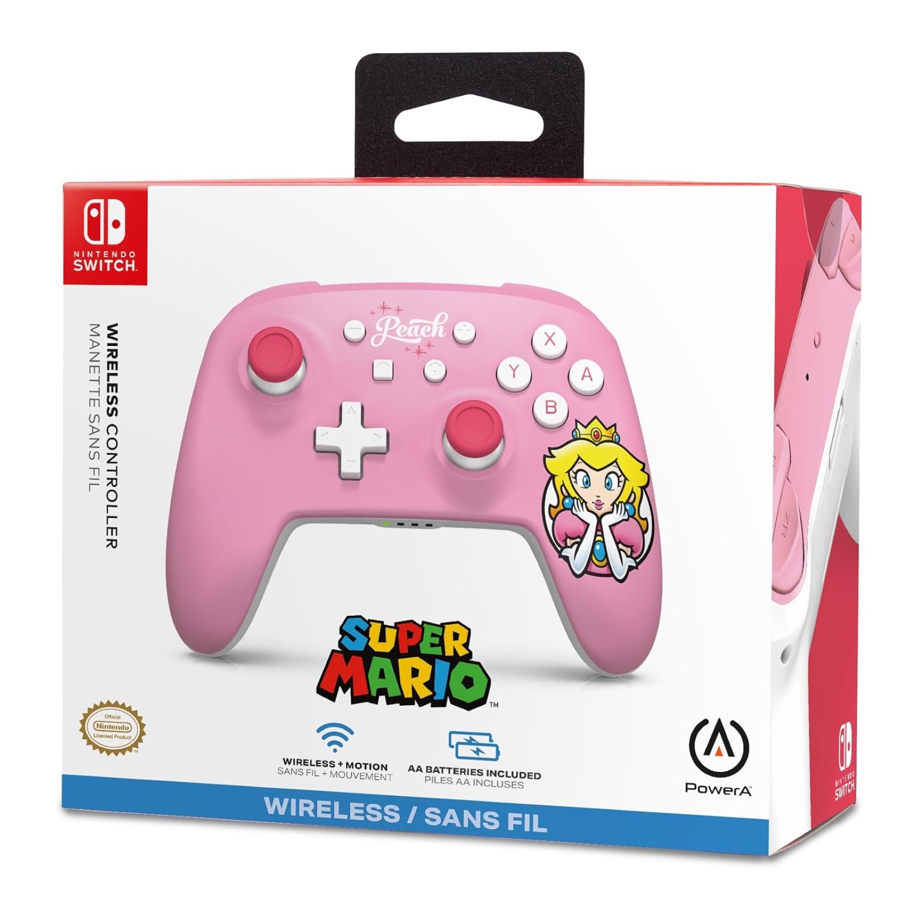PowerA Wireless Controller ‒ Princess Peach Pink (Nintendo Switch)