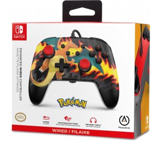 PowerA Enhanced Wired Controller - Charizard Firestorm (Nintendo Switch)