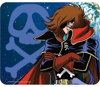 Albator Tappetino Mouse Harlock & emblem 23cm
