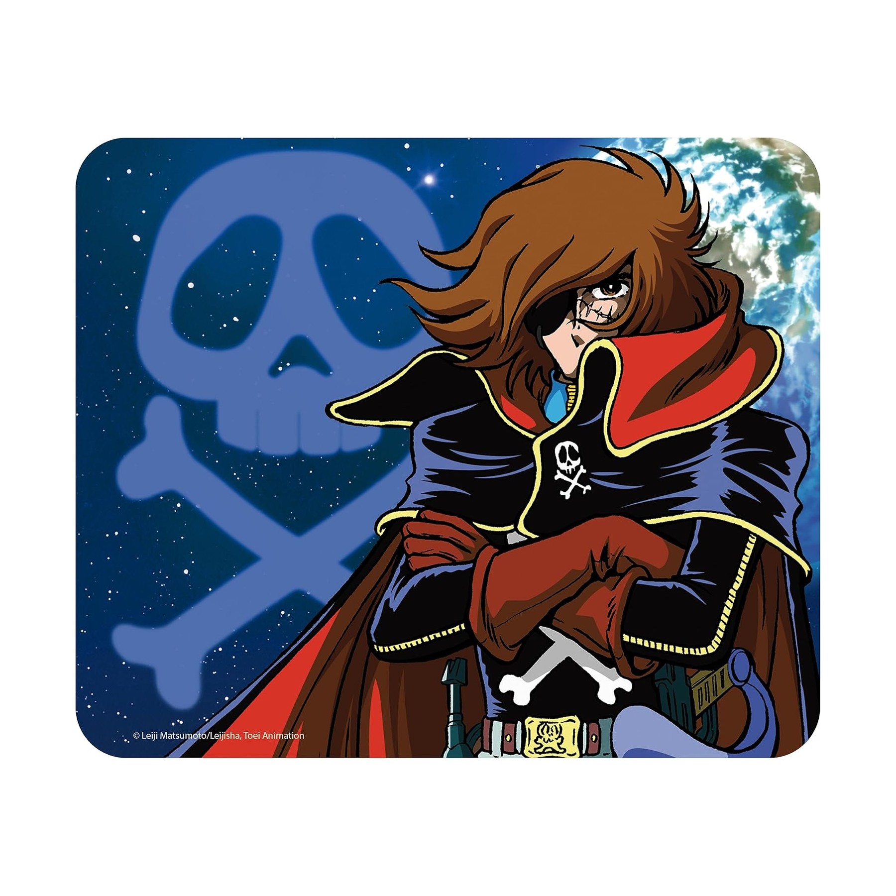 Albator Tappetino Mouse Harlock & emblem 23cm