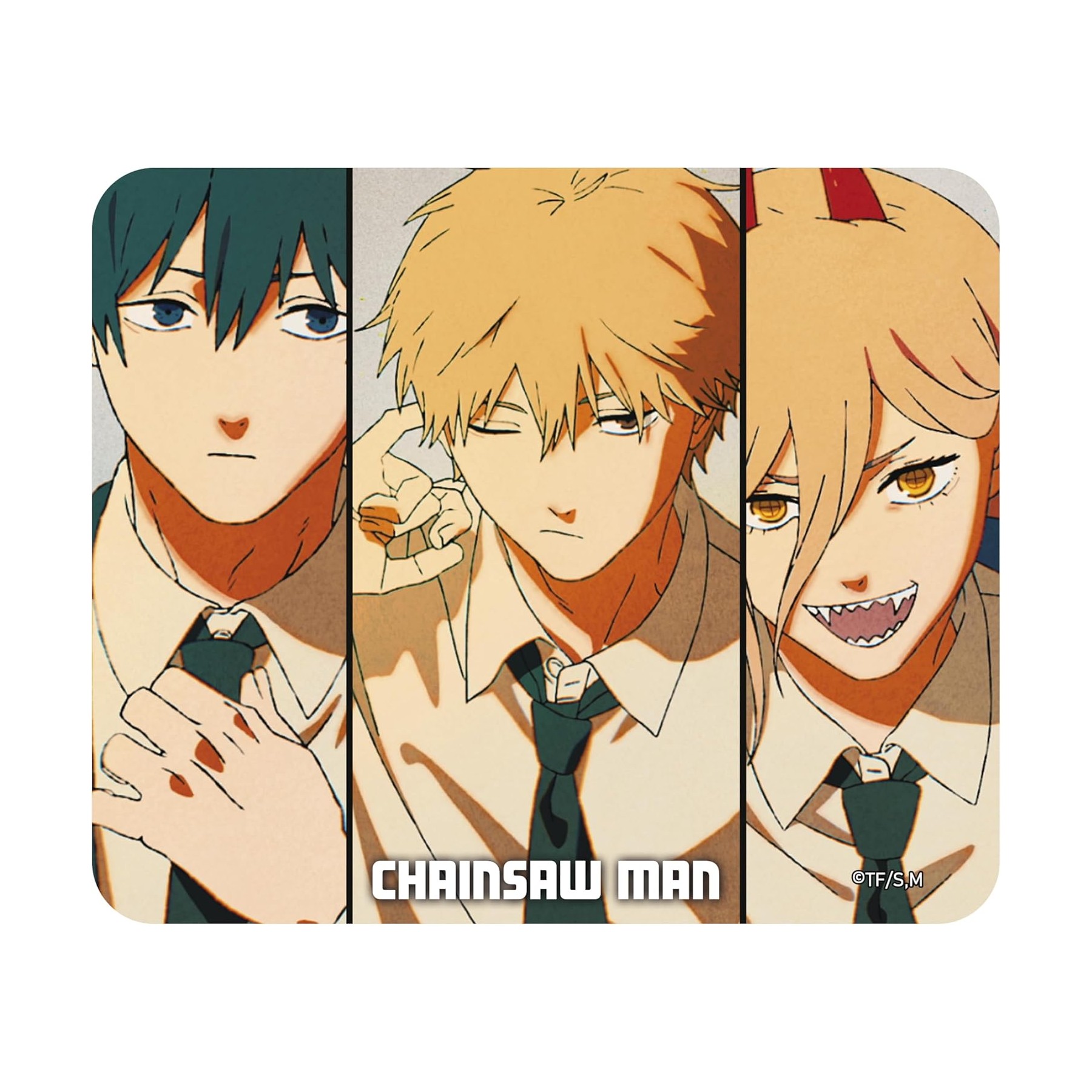 Chainsaw Man Tappetino Mouse: Denji, Aki & Power 23cm
