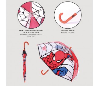 Paraguas manual burbuja Spiderman Marvel 45cm