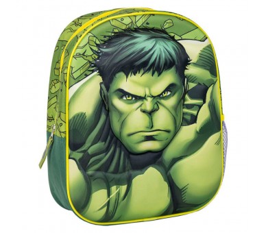 Mochila 3D Hulk Los Vengadores Avengers Marvel 31cm