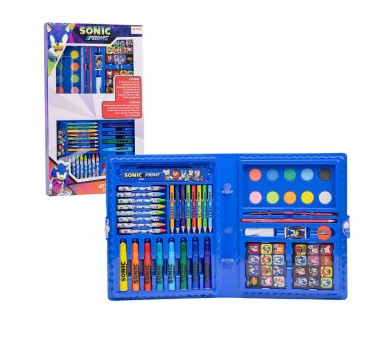 Set papeleria coloreable Sonic Prime