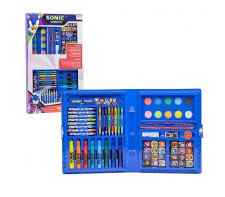 Set papeleria coloreable Sonic Prime