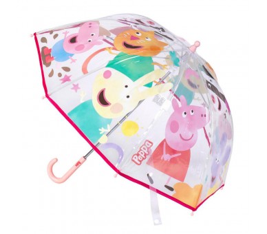 Paraguas manual burbuja Peppa Pig 45cm