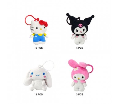 Llavero peluche Hello Kitty and Friends surtido