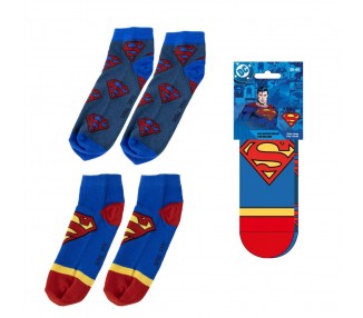 Set 2 pares calcetines Superman DC Comics adulto
