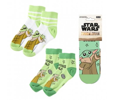 Set 2 pares calcetines Grogu The Mandalorian Star Wars adulto surtido