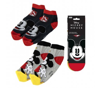 Set 2 pares calcetines Mickey Disney adulto
